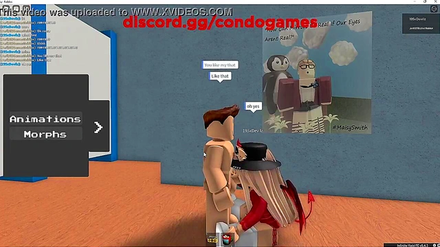 Fucking Emo devil girl in roblox 195x Devilz