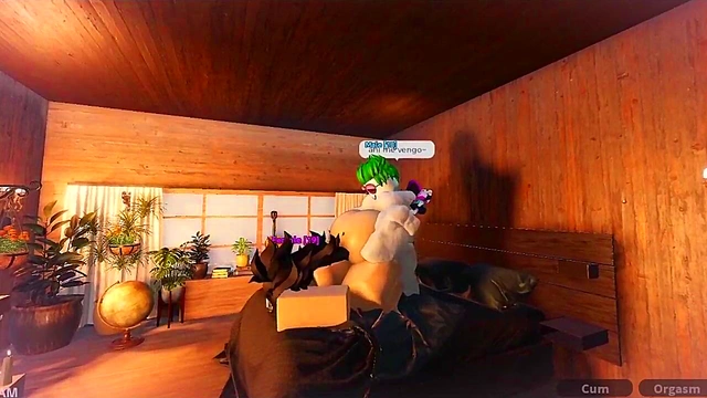 Chica linda obtiene por primera vez una verga dentro suya / Roblox Condo Goat