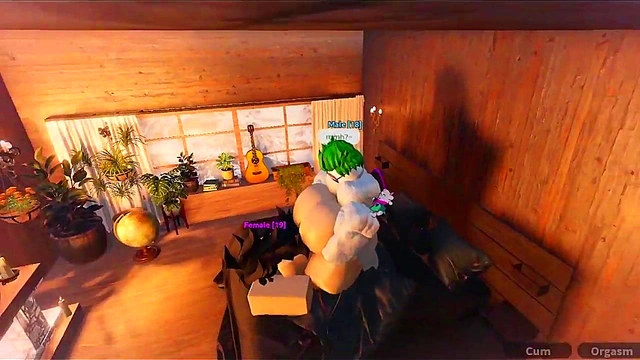 Chica linda obtiene por primera vez una verga dentro suya / Roblox Condo Goat