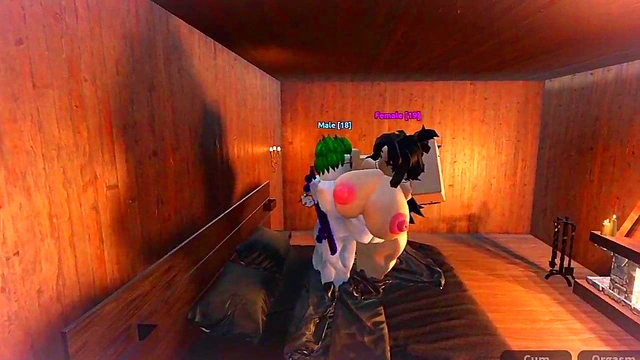 Chica linda obtiene por primera vez una verga dentro suya / Roblox Condo Goat