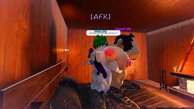 Chica linda obtiene por primera vez una verga dentro suya / Roblox Condo Goat