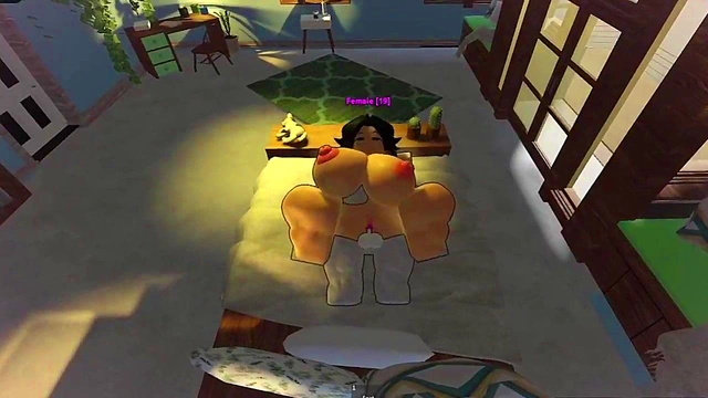 Chica linda obtiene por primera vez una verga dentro suya / Roblox Condo Goat