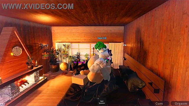 Chica linda obtiene por primera vez una verga dentro suya / Roblox Condo Goat