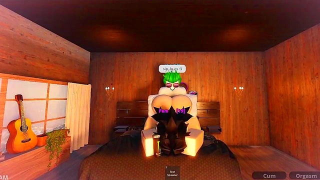 Chica linda obtiene por primera vez una verga dentro suya / Roblox Condo Goat