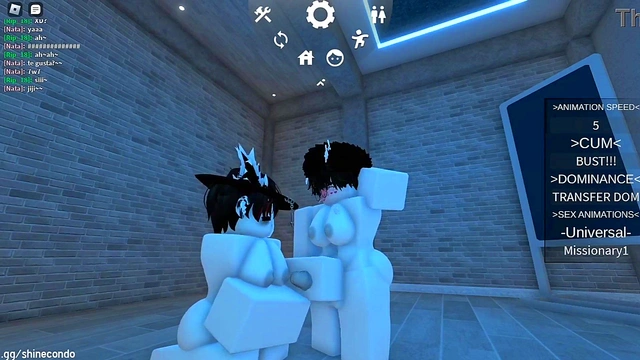 Naughty girls having fun in roblox hehe~~
