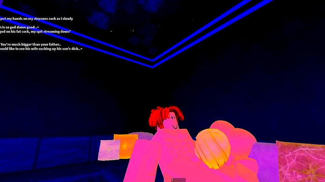 Stepmom sucks the cock of his stepson while his StepFather is working