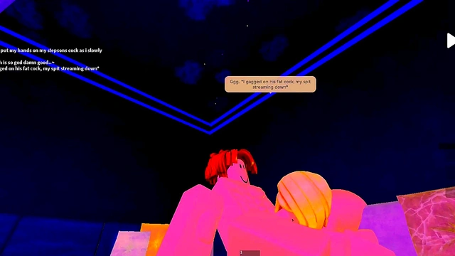 Stepmom sucks the cock of his stepson while his StepFather is working