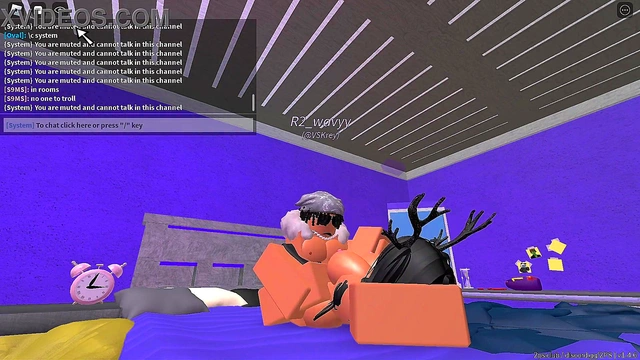 Rich slut gets pounded by a roblox fan