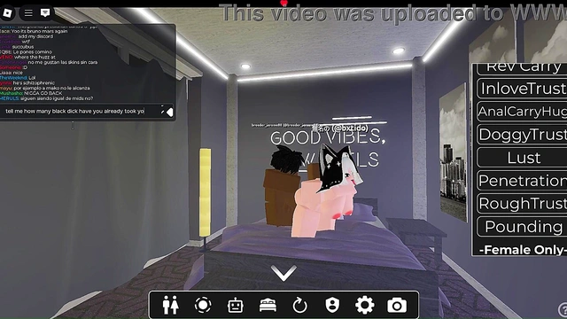 white slut got fucked by bbc in roblox