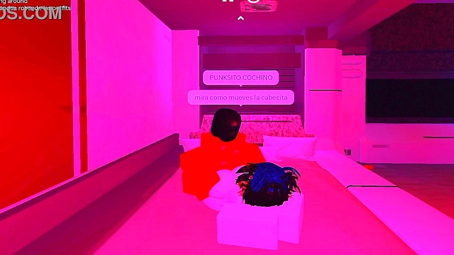 Roblox my girlfriend lets me play with her butt cheeks and gives me a blowjob
