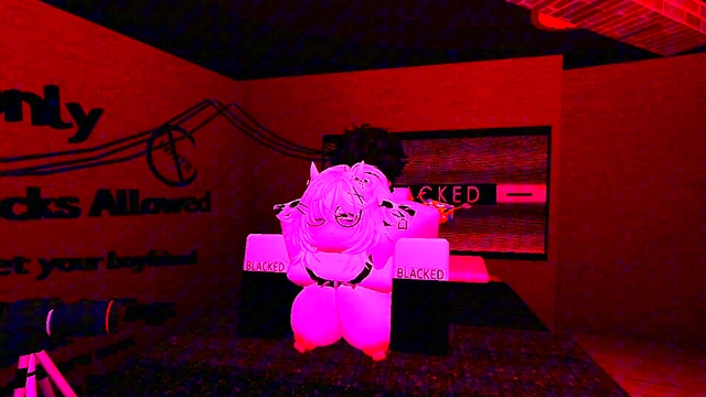 Getting fucked by horny fan~Roblox