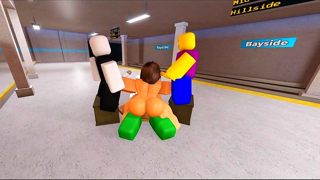 Roblox bitch fucked by 3 noobs