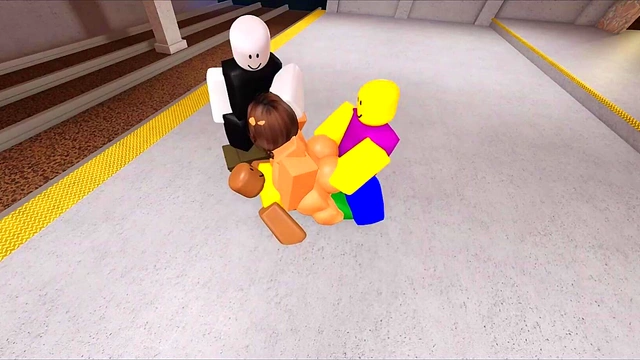 Roblox bitch fucked by 3 noobs