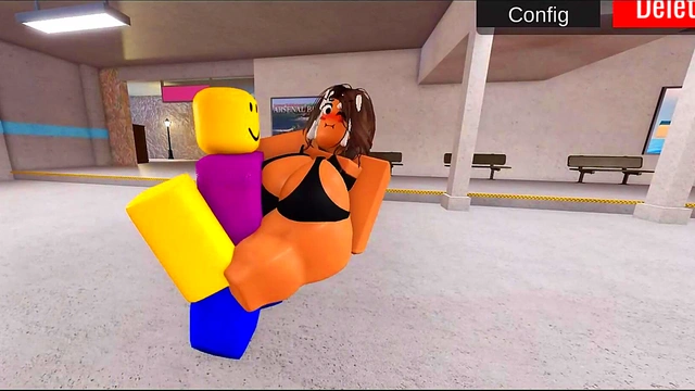 Roblox bitch fucked by 3 noobs