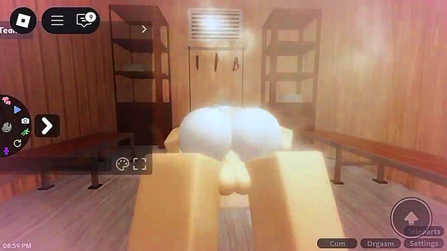 slut enjoys getting slammed by roblox dick