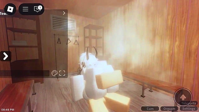 slut enjoys getting slammed by roblox dick