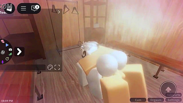 slut enjoys getting slammed by roblox dick