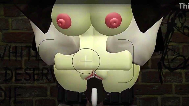 Blonde roblox slut whores herself out by BBCs in an alleyway