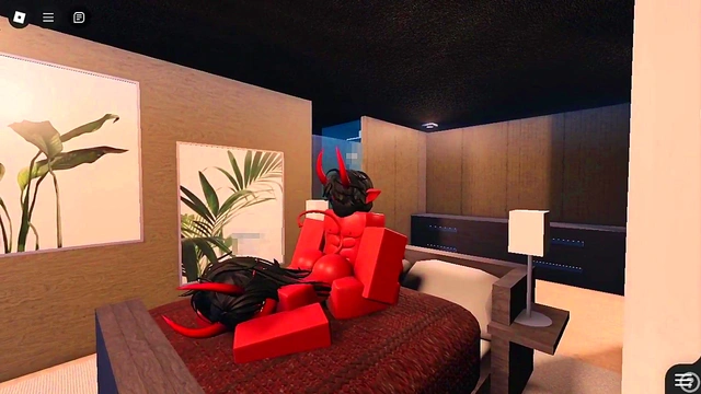 My demon girl is back'with a new avatar (Roblox)