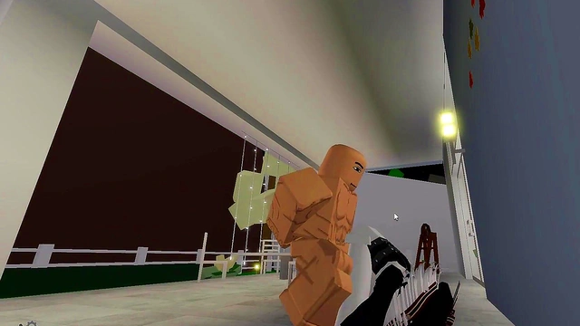 I was making a girl do embarrassing poses in Brookhaven on Roblox and having sex in