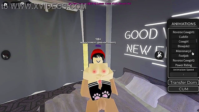 fucking with futa in Roblox condo game
