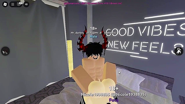 fucking with futa in Roblox condo game