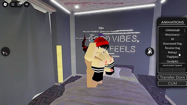 fucking with futa in Roblox condo game