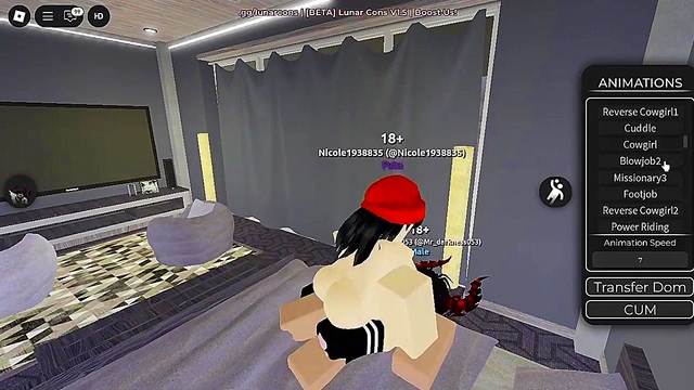 fucking with futa in Roblox condo game