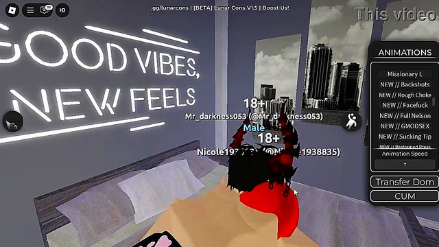 fucking with futa in Roblox condo game
