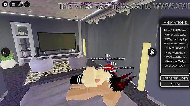 fucking with futa in Roblox condo game
