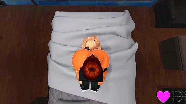 Blonde Roblox Whore gets Fucked by BBC