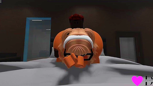 Blonde Roblox Whore gets Fucked by BBC