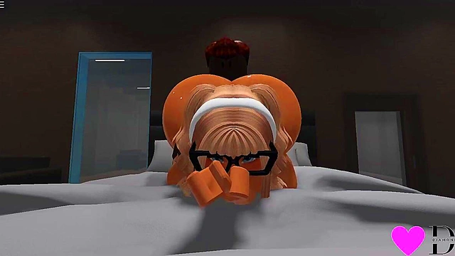 Blonde Roblox Whore gets Fucked by BBC