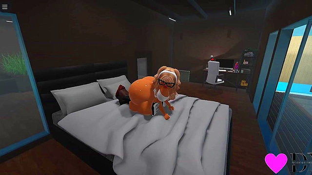 Blonde Roblox Whore gets Fucked by BBC