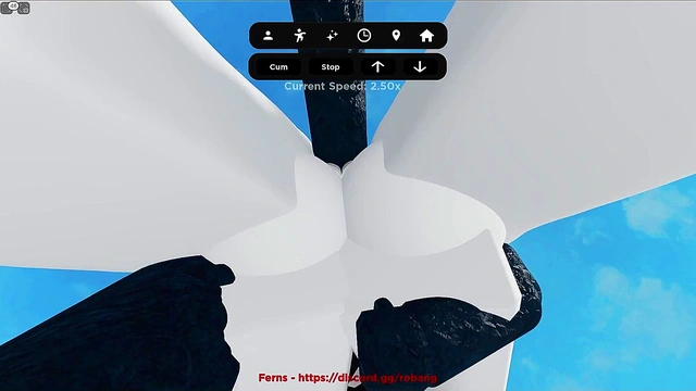 Emo slut gets fuck hard in roblox condo