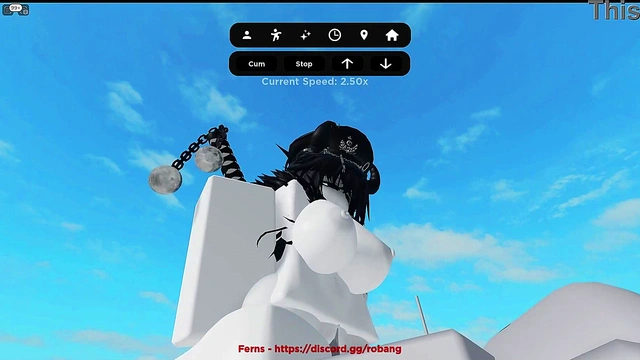Emo slut gets fuck hard in roblox condo