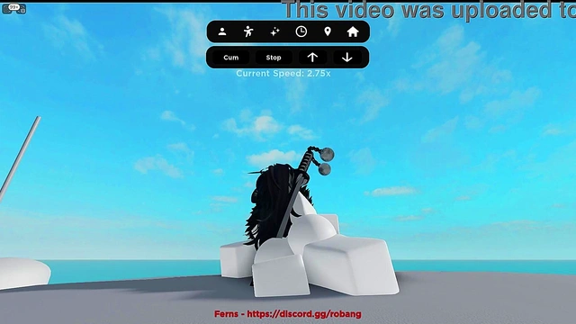 Emo slut gets fuck hard in roblox condo