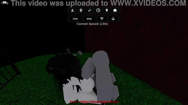 Emo slut gets fuck hard in roblox condo