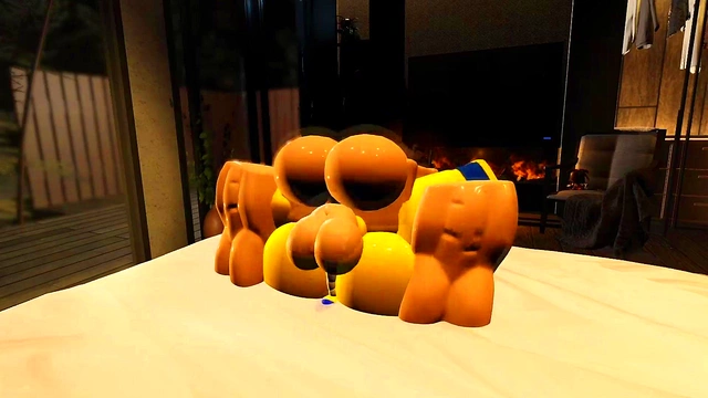 Ankha gets fucked and filled by a big white cock in Roblox