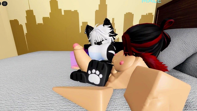 Cute subscriber furry asked me to fuck her in roblox condo