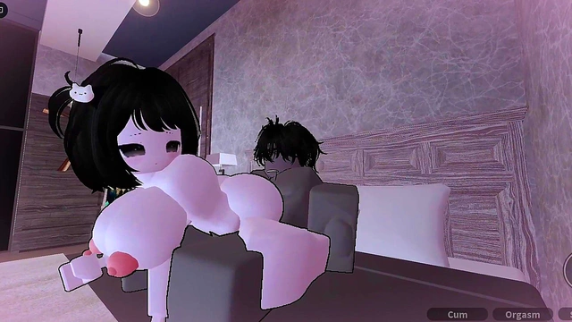 fucking a plump girl with a cute face (roblox condo)