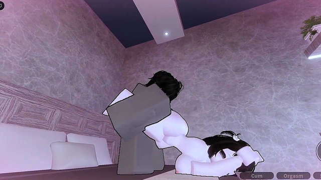 fucking a plump girl with a cute face (roblox condo)