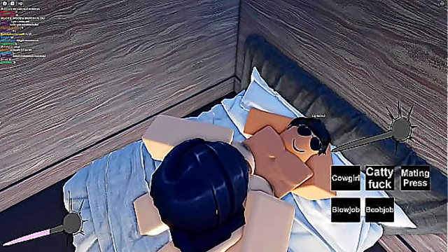 Slutty roblox girl gets fucked