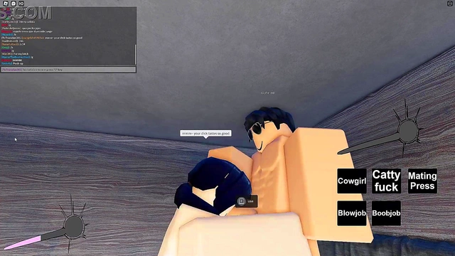 Slutty roblox girl gets fucked