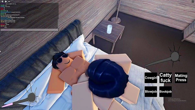 Slutty roblox girl gets fucked