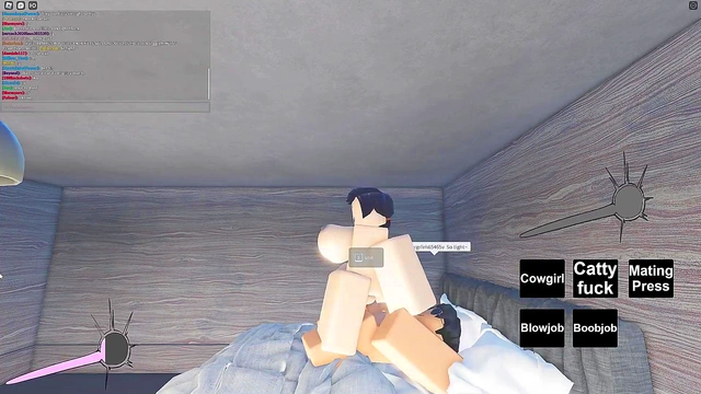 Slutty roblox girl gets fucked