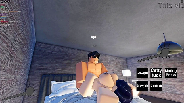 Slutty roblox girl gets fucked