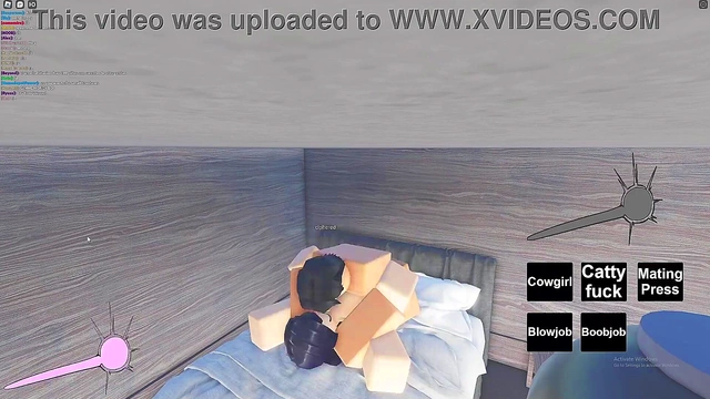 Slutty roblox girl gets fucked