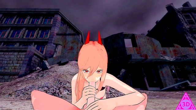 Denji Powers Up for Wild Blowjob Action in Uncensored Roblox Hentai Gameplay