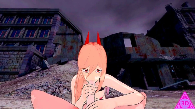 Denji Powers Up for Wild Blowjob Action in Uncensored Roblox Hentai Gameplay